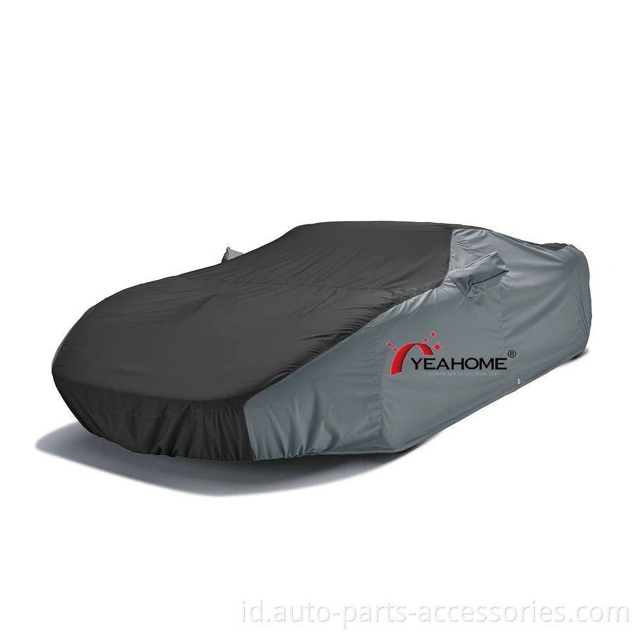 Desain Patchwork 4-Way Stretch Car Cover Penutup Bernapas Penutup Otomatis